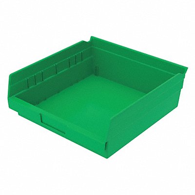 Shelf Bin Green Indstr Grd Poly 4 in