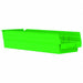 Shelf Bin Green Indstr Grd Poly 4 in