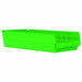 Shelf Bin Green Indstr Grd Poly 4 in