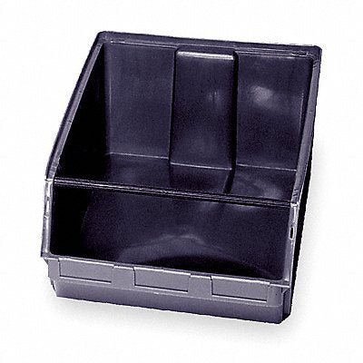 Shelf Bin Black Polypropylene 11 7/8 in