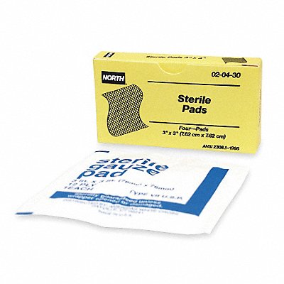 Sterile Gauze Pad Sterile White Yes PK4