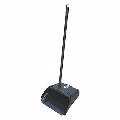 Long Handled Dust Pan Black