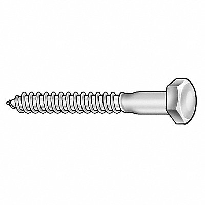 Hex Lag Screw 5/16 18-8SS 2 L PK25