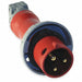 IEC Pin and Sleeve Plug 20 A Red 2Pl