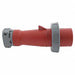 IEC Pin and Sleeve Plug 60 A Red 2Pl