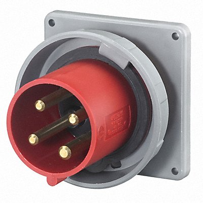 WT Pin and Sleeve Inlet Red 3P 4W 30 A