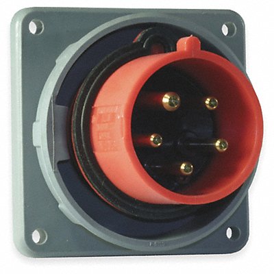 WT Pin and Sleeve Inlet Red 4P 5W 60 A