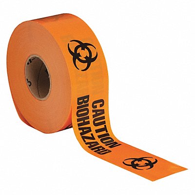 Barricade Tape Orange/Black 1000ft x 3In