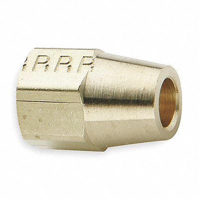 Long Nut Brass Comp 1/4In PK10