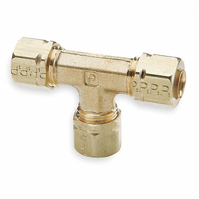 Union Tee Brass Comp 3/8x3/8x1/4In PK10