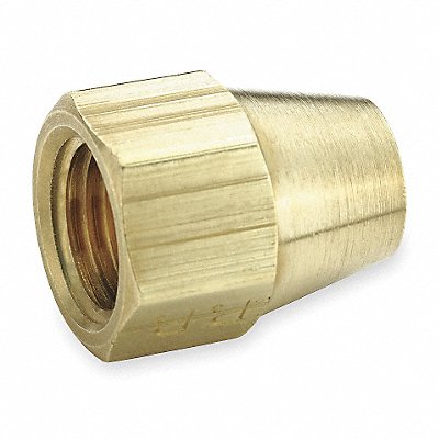 Short Nut 45deg Brass Tube 3/4 in PK10