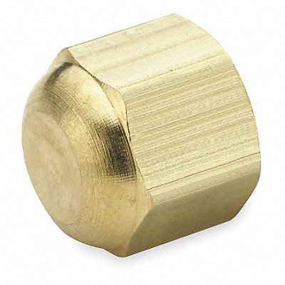 Cap Brass Tube 3/8 in 5/8-18 PK10
