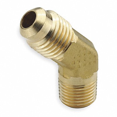 Male Elbow 45deg Brass Tube x MNPT PK10