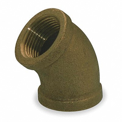 45 Elbow Red Brass 3/4 in Female NPT