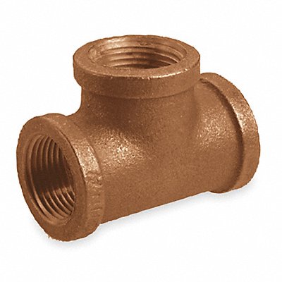 Tee Red Brass 1 1/2 in Pipe Size FNPT