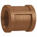 Coupling Red Brass 1 1/4 in Female NPT