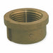 Round Cap Red Brass 1 1/4 in FNPT