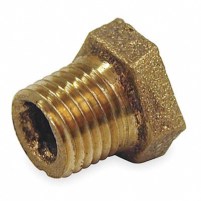 Hex Bushing Red Brass 3/8 x 1/4 in