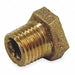 Hex Bushing Red Brass 1/4 x 1/8 in