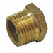 Hex Bushing Red Brass 3/4 x 1/4 in