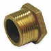 Hex Bushing Red Brass 1/2 x 1/4 in