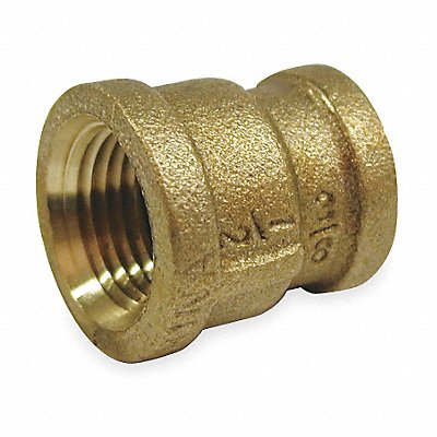 Reducing Coupling Red Brass 3/8 x 1/4 in