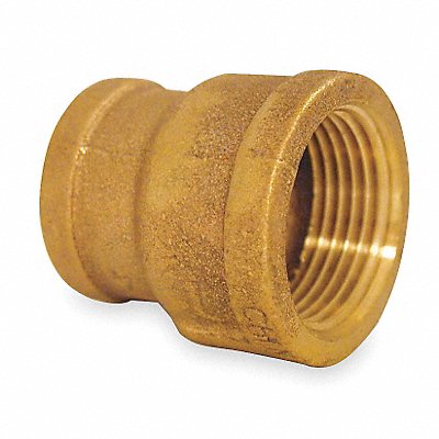 Reducing Coupling Red Brass 1/2 x 3/8 in
