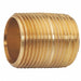 Nipple Red Brass 4 x Close Threaded