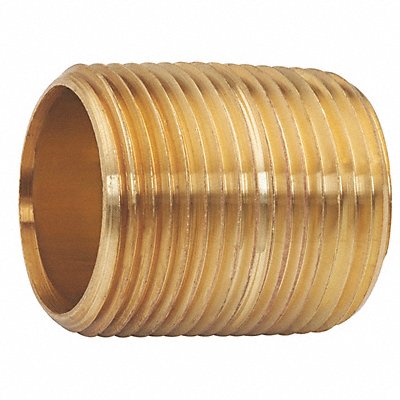 Nipple Red Brass 3/4 x Close Threaded