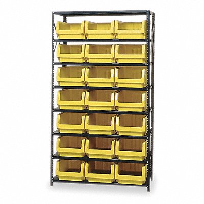 E1529 Bin Shlvng 18inx75inx42in Yellow