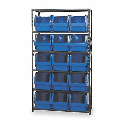 E1530 Bin Shlvng 18inx75inx42in Blue