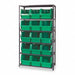 E1530 Bin Shlvng 18inx75inx42in Green