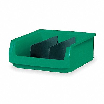 F0817 Bin Green Polyethylene 5 7/8 in