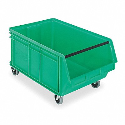 D5569 Mobile Bin Green Polypropylene 14 7/8 in