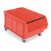 D5569 Mobile Bin Red Polypropylene 14 7/8 in