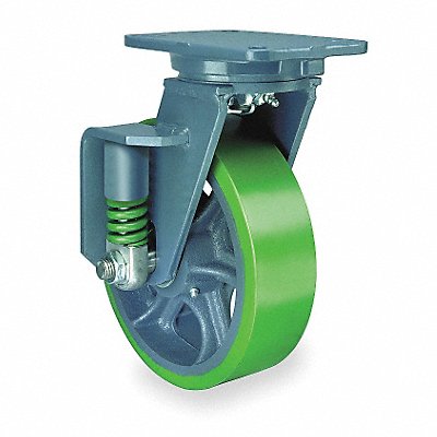 Shock-Absorbing Plate Caster Swivel