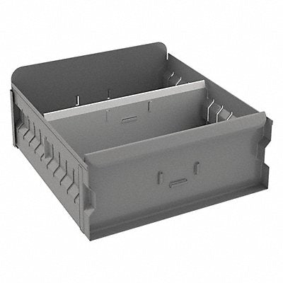 Drawer Bin Gray Steel 4 1/2 in