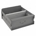 Drawer Bin Gray Steel 4 1/2 in