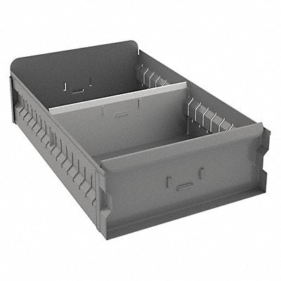 Drawer Bin Gray Steel 4 1/2 in