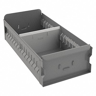 Drawer Bin Gray Steel 4 1/2 in