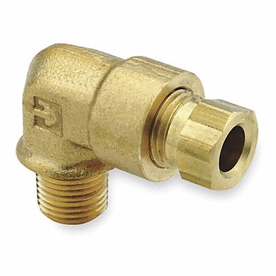 Elbow 90 Brass CompxM 1/4Inx1/8In PK10