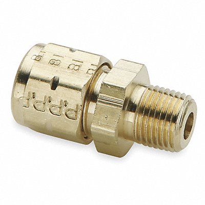 Connector Brass CompxM 1/4In PK10