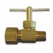 Needle Valve Straight Brass 1/4 x 3/8 In