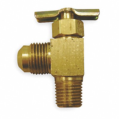 Needle Valve Angled Brass 1/8 x 1/4 In.