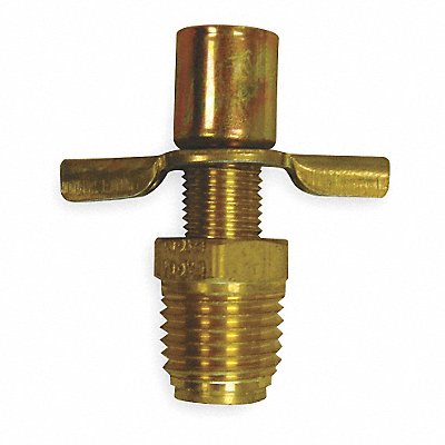 Drain Cock Brass MNPT 1/4 In