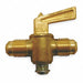 Ground Plug Valve 45 Deg 3/8 In Brass