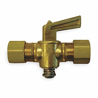 Ground Plug Valve 3/8 In 30 PSI Brass