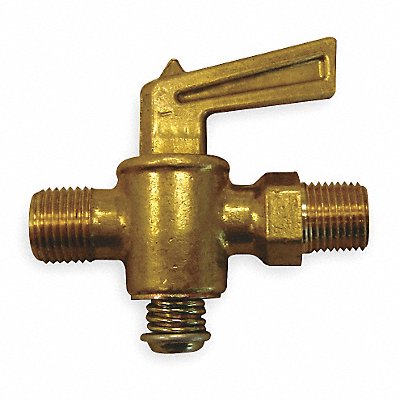 Ground Plug Valve 1/4 In 30 PSI Brass