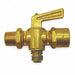 Ground Plug Valve 1/4 In 30 PSI Brass