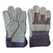 D1563 Leather Gloves Gray/Blue L